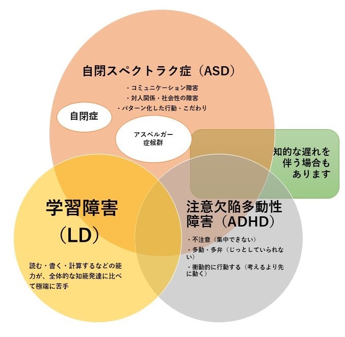 発達障害の種類と特徴について